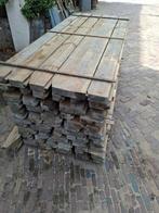30 werkende meter geimpr. Vloer/damwand plank 6cm, Doe-het-zelf en Verbouw, Hout en Planken, Ophalen of Verzenden, Gebruikt