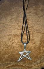 Pentagram RVS met Touw ketting, Overige materialen, Nieuw, Ophalen of Verzenden, Kruis of Symbool