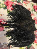 Prachtige antieke Victoriaanse cape bewerkt zwarte gitten, Ophalen of Verzenden