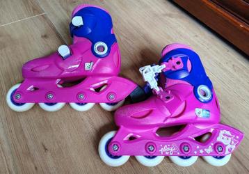 Kinderskates Oxelo Play3 roze/paars maat 28-30 beschikbaar voor biedingen