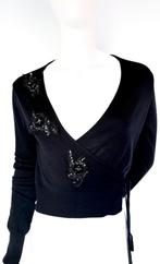 PINKO CASHMERE BLEND TOP MET PAILETTEN, L (NEW €249)💖💖💖, Kleding | Dames, Pinko, Zwart, Maat 42/44 (L), Ophalen of Verzenden