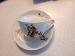 porseleinen kop en schotelset zeldzaam '50 VINTAGE Colditz, Ophalen of Verzenden
