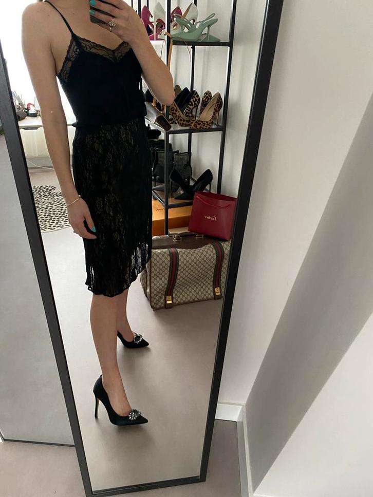 Wolf Kanten Rok Zwart - Maat 36 Nieuw, Kleding | Dames, Jurken, Nieuw, Maat 36 (S), Zwart, Verzenden