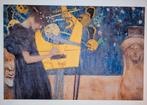 Gustav Klimt - 'Die Musik I' 120*80 Canvas, Ophalen
