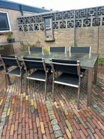 LIFE tuinset met 6 stoelen, Tuin en Terras, Tuinsets en Loungesets, Ophalen