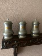 3 mooie tinnen potten, Ophalen of Verzenden
