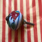 Poseleinen knop rood/wit, Ophalen of Verzenden, Zo goed als nieuw, Overige typen