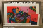 Jacqueline Schäfer – Kleurrijke zeefdruk – Gesigneerd, Antiek en Kunst, Ophalen of Verzenden