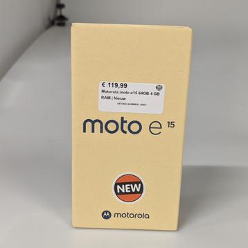 Motorola moto e15 64GB 4 GB RAM | Nieuw beschikbaar voor biedingen