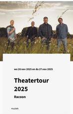 2 Kaartjes racoon chasse theater breda 27-11 20:00, Tickets en Kaartjes, Concerten | Pop, Twee personen, November