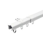 Gordijnrails Uitschuifbaar 295-540cm - 8 stuks, Ophalen, Wit, Zo goed als nieuw, 200 cm of meer