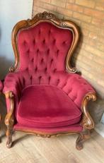Sinterklaas fauteuil stoel rood antiek, Antiek en Kunst, Ophalen