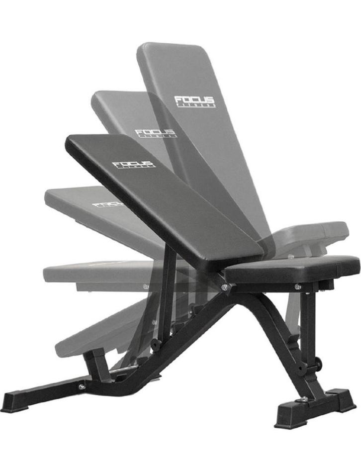 FOCUS FITNESS – FORCE 8 – ADJUSTABLE BENCH, Sport en Fitness, Fitnessmaterialen, Zo goed als nieuw, Overige typen, Armen, Benen