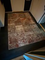 Vintage Patchwork Vloerkleed, Huis en Inrichting, Stoffering | Tapijten en Kleden, Ophalen, Gebruikt, Bruin, 150 tot 200 cm