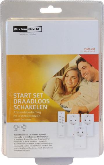 KlikAanKlikUit startset- 3 Schakelaars met afstandsbediening beschikbaar voor biedingen