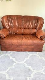 2-zits leren bank, Ophalen, Overige materialen, Gebruikt, Tweepersoons