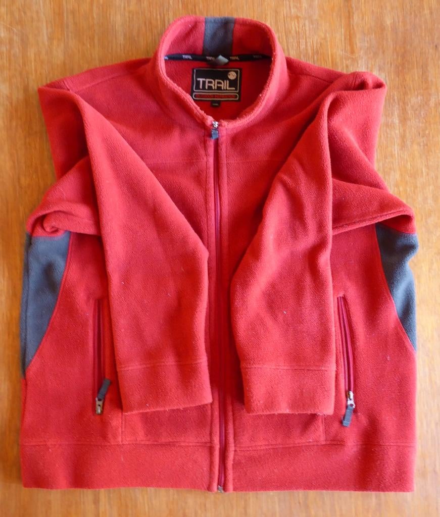 Rode fleecetrui Trail outdoor inspiration Maat XXL, Ophalen of Verzenden, Gedragen, Overige maten, Rood