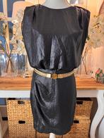 Chique, korte, dunne, glanzende jurk B o s s, 36-38/S, ZGAN., Zwart, Ophalen of Verzenden, Zo goed als nieuw, Maat 36 (S)
