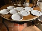 Wedgwood Plato 4 borden24 cm 4 diepe borden 21 cm wit, Ophalen of Verzenden, Zo goed als nieuw, Bord(en), Wedgwood