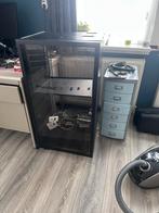 19" Studio Rack met Glazendeur (20HE, op wielen), Ophalen, Gebruikt