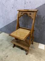 Antieke Gebedstoel / Prie-Dieu met Rietwerk, Antiek en Kunst, Antiek | Meubels | Stoelen en Banken, Ophalen