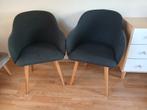 2 stuks Sofa Company eetkamer stoelen, Huis en Inrichting, Stoelen, Ophalen, Hout, Twee, Zwart