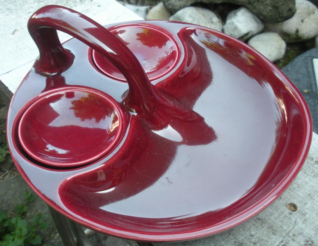 Distel Serveerset, Jan van Breukelen, Jaren 20 - Modernisme, Antiek en Kunst, Antiek | Keramiek en Aardewerk, Ophalen of Verzenden