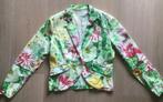 Trendy zomers jasje met grote bloemen, 40, Maat 38/40 (M), Ophalen of Verzenden, Jasje, Gedragen