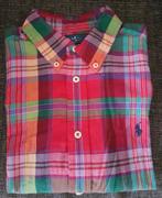 Maat 128 Rood geruit Ralph Lauren overhemd s/s NIEUW, Kinderen en Baby's, Kinderkleding | Maat 128, Overhemd of Blouse, Nieuw