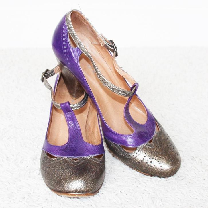 Prachtige Leren Top Mania Schoenen (Maat 39) - s15 € 30,-, Kleding | Dames, Schoenen, Zo goed als nieuw, Pumps, Overige kleuren