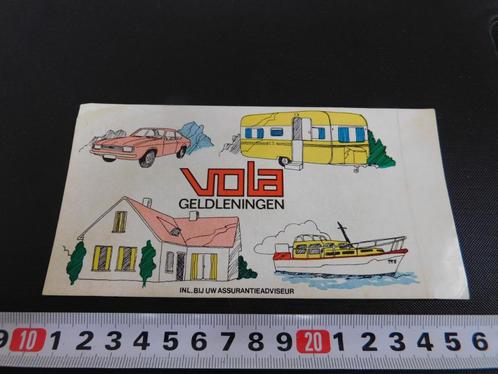 sticker VOLA geldleningen Auto Boot Caravan Huis *, Verzamelen, Stickers, Zo goed als nieuw, Bedrijf of Vereniging, Ophalen