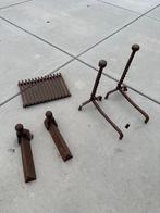 Gietijzeren haardset, Ophalen, Zo goed als nieuw, Vrijstaande haard, Houthaard