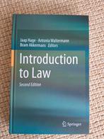 Introduction to Law - Hage et al. - 2e editie, Ophalen of Verzenden, Jaap Hage, Antonia Waltermann, Bram Akkermans, Alpha, WO