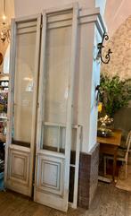 Oude luiken/ deuren met glas, ook leuk als deco, brocante, Ophalen of Verzenden