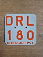 Nostalgische Brommer Kentekenplaat - DRL 180 - 1974, Ophalen of Verzenden, Zo goed als nieuw, Overige typen, Onbekend