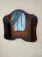 Vintage kledingborstelhouder incl 2 borstels & spiegel, Ophalen