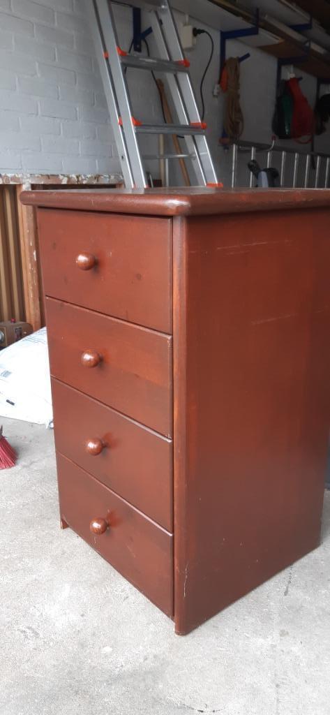 Houten ladeblok, Huis en Inrichting, Kasten | Ladekasten, Gebruikt, Minder dan 100 cm, Minder dan 50 cm, 25 tot 50 cm, Grenenhout