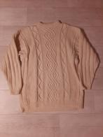 Handgemaakte Gebreide Kabeltrui - Witte Trui XL, Kleding | Dames, Truien en Vesten, Wit, Maat 46/48 (XL) of groter, Ophalen of Verzenden
