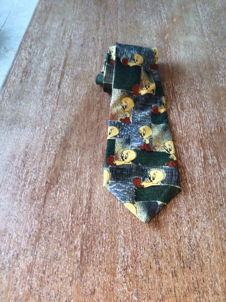 Vintage stropdas, Tweety, looney tunes., Kleding | Heren, Stropdassen, Zo goed als nieuw, Ophalen of Verzenden