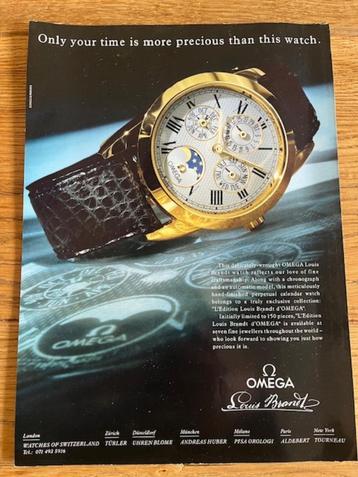 Omega Louis Brandt originele advertentie limited horloge beschikbaar voor biedingen