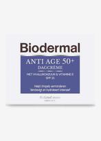 Biodermal Anti Age dagcrème 50+ - Dagcrème, vitamine E SPF15, Nieuw, Gehele gezicht, Ophalen of Verzenden, Verzorging