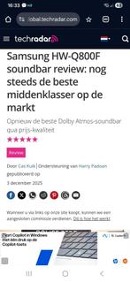 Bijna NIEUWE Samsung Hw q 800f 2025 soundbar + GARANTIE!, Ophalen, Met externe subwoofer, Zo goed als nieuw