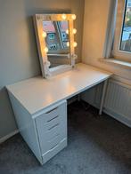 Make-up tafel met spiegel en lades, Huis en Inrichting, Ophalen, Gebruikt, 50 tot 100 cm, Minder dan 100 cm