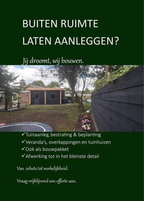 Veranda's | Overkappingen | Tuinhuizen | Tuinaanleg & meer., Tuin en Terras, Overkappingen, Ophalen of Verzenden