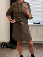 Legergroene blousejurk, maat 40, miss Selfridge, Maat 38/40 (M), Ophalen of Verzenden, Zo goed als nieuw, Onder de knie