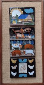 HENK POTTERS:KERAMIEK TABLEAU NCB.31-8-1984 CRUCE ET ARATRO, Ophalen of Verzenden, Nieuw