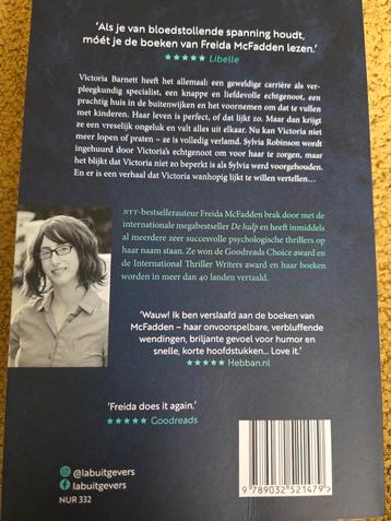 De Vrouw op Zolder - Freida McFadden beschikbaar voor biedingen