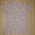 Pull & bear roze shirt met poezenopdruk maat 164 (s)., Gebruikt, Meisje, Ophalen of Verzenden, Shirt of Longsleeve