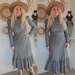 Vintage 70s prairie folklore katoenen jurk romy Boomsma hipp, Ophalen of Verzenden, Zo goed als nieuw, Vintage, Maat 36 (S)