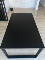 Eettafel - zwart 160cm, Huis en Inrichting, Ophalen, 50 tot 100 cm, Zo goed als nieuw, Rechthoekig